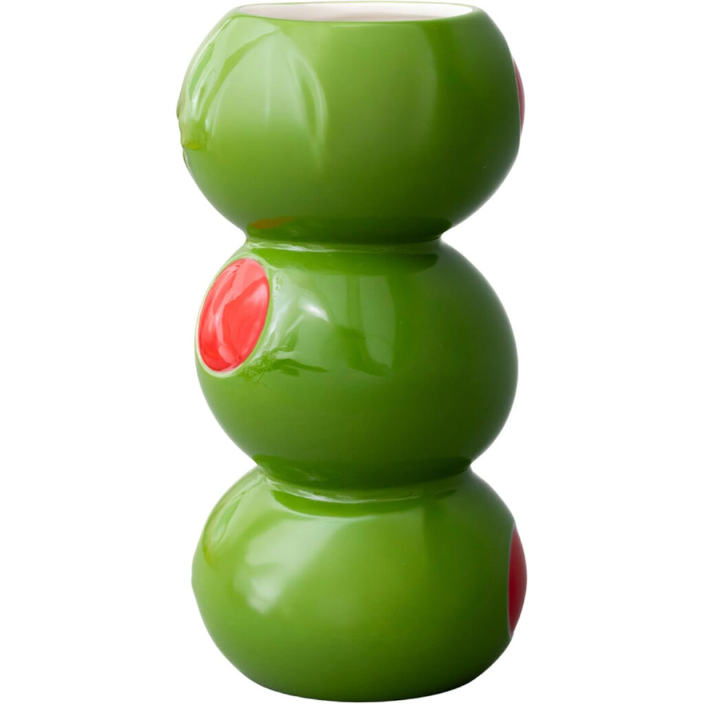 green olive vase decor