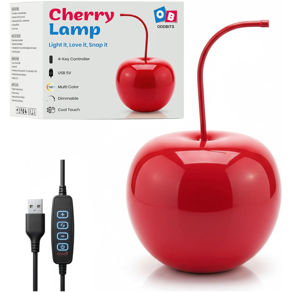 red cherry lamp lighting
