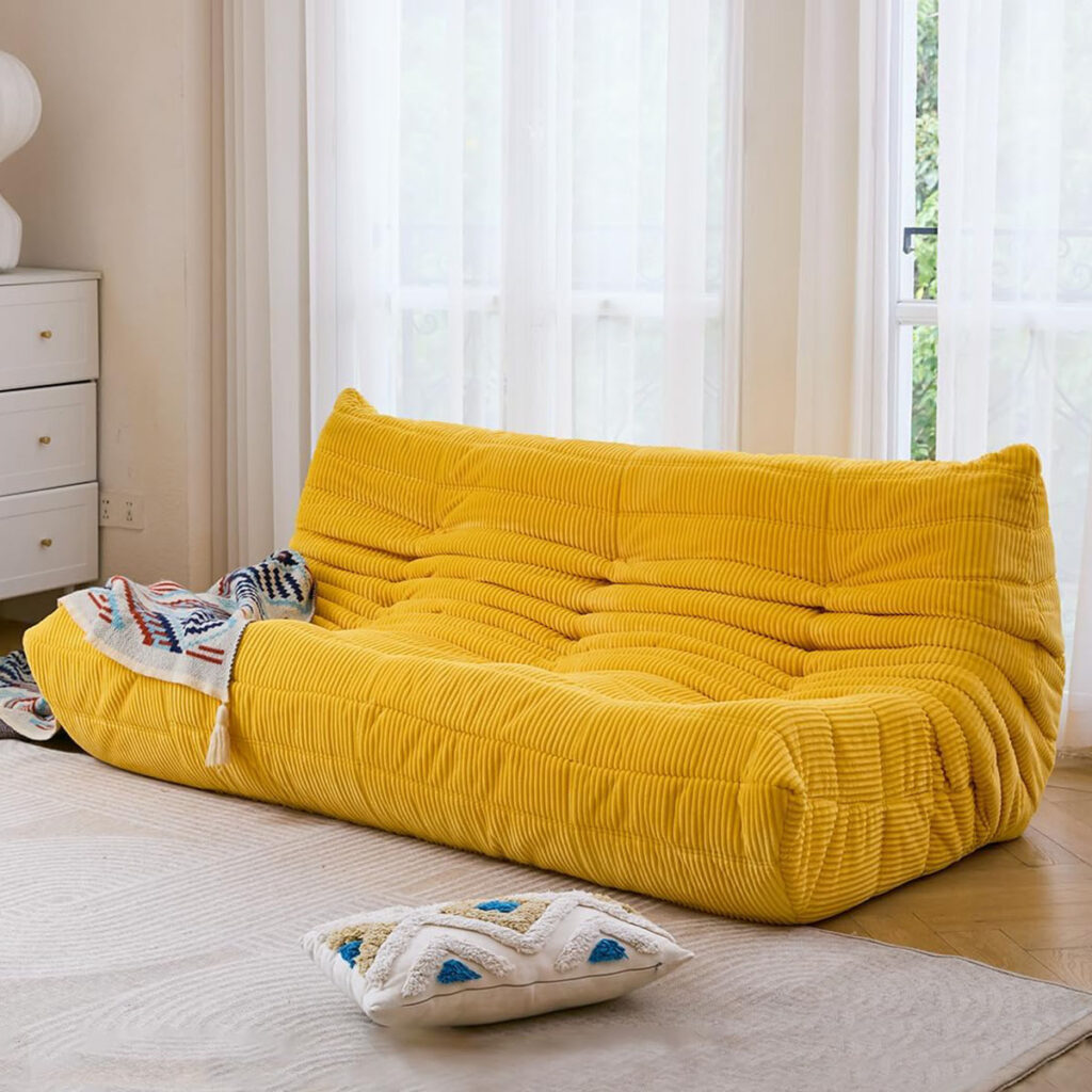dopamine decor yellow sofa living room