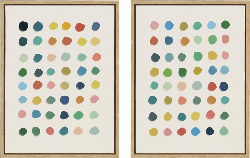colorful dots artwork dopamine decor