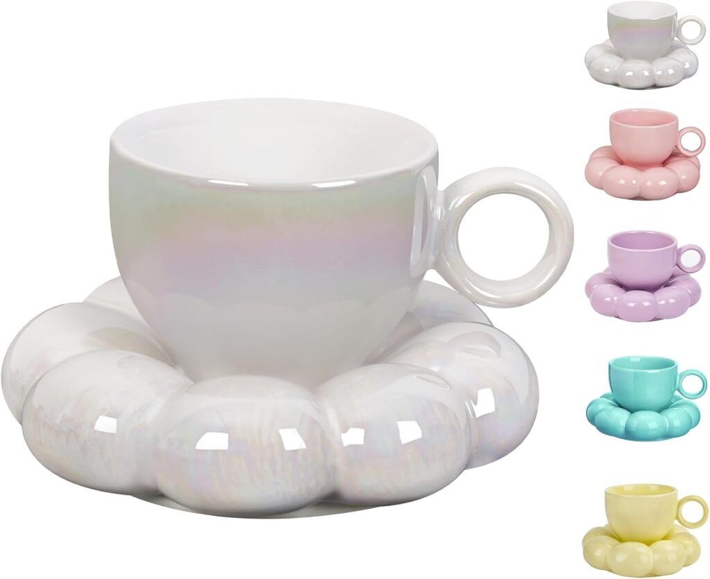 cloud shaped ceramic mug